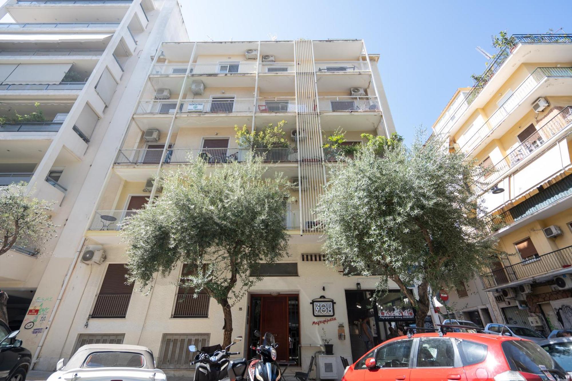 Sophisticated Modern Apt In Athens Center Eksteriør billede